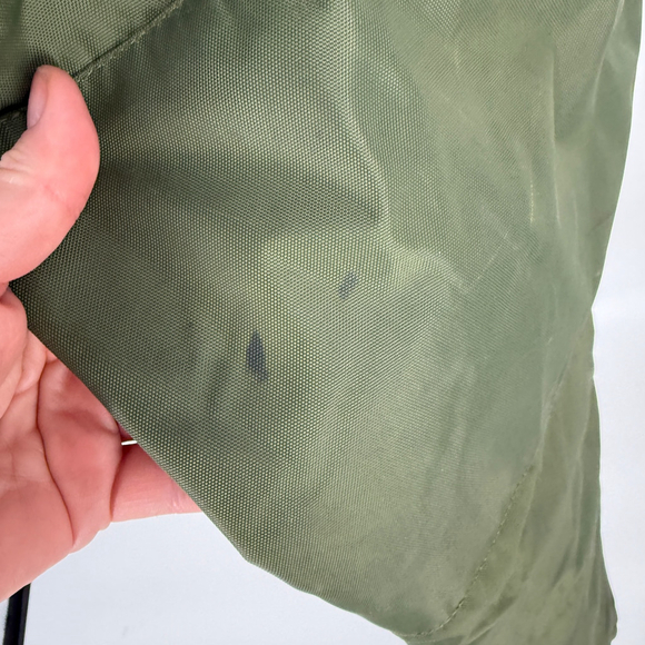 Vintage Edco Insulated Winter Bib Overalls Nylon Military Green Men 30 x 32 - Picture 5 of 15